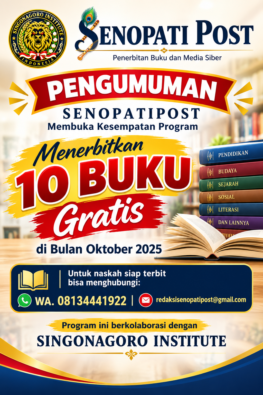 IKLAN TERBIT BUKU GRATIS