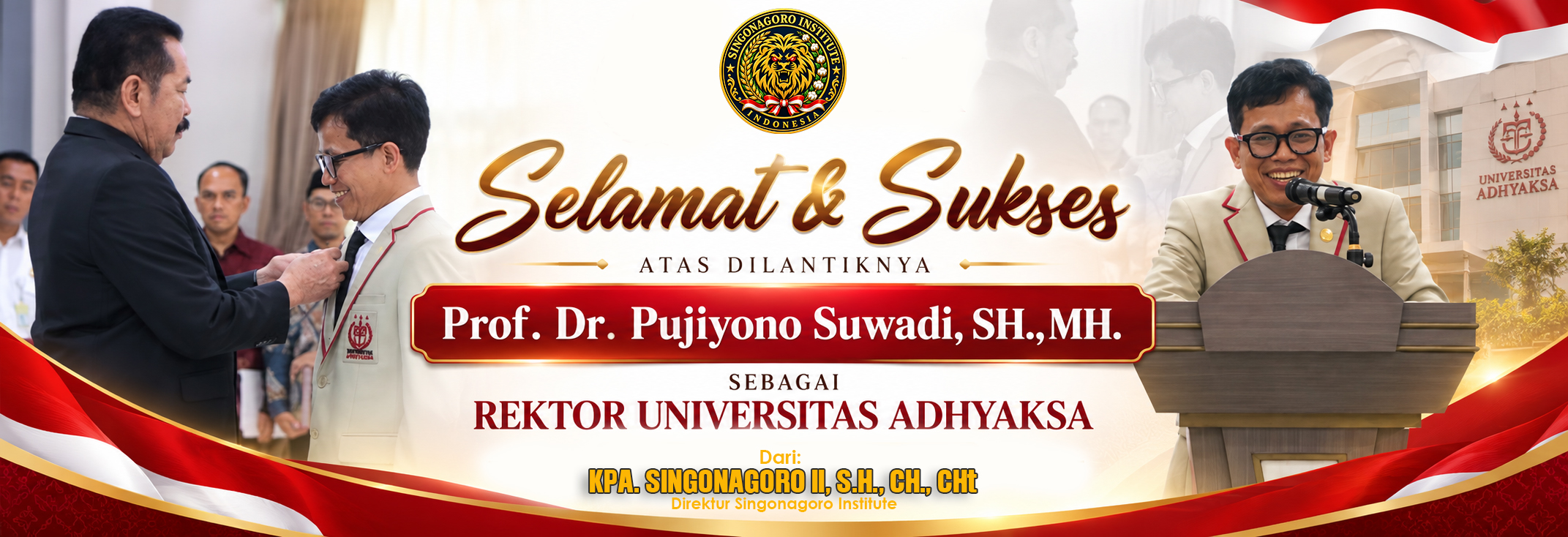 UCAPAN REKTOR UNIVERSITAS ADHYAKSA